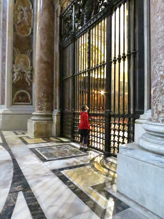 Week 52:  Favorite Photos....PAD April 28 Viewing one of the side chapels within St Peter's