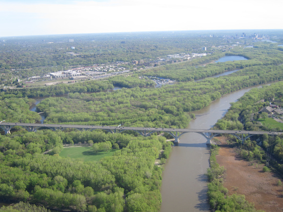 PAD May 1 Aerial view of the Buttes des Morts Bridge in the Fox Valley