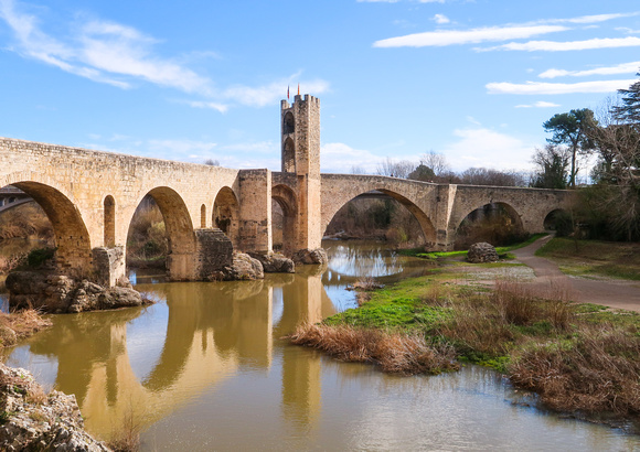 Pad March 3 Besalu...The Old Bridge Looking from the Other Side