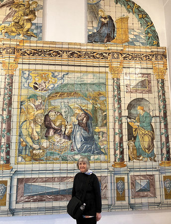 Mary Ellyn at the National Tile Museum in Lisbon