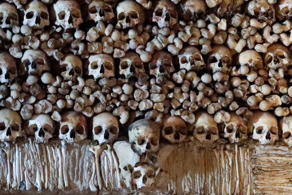 Chapel of bones within the Church of St Francis in Portugal