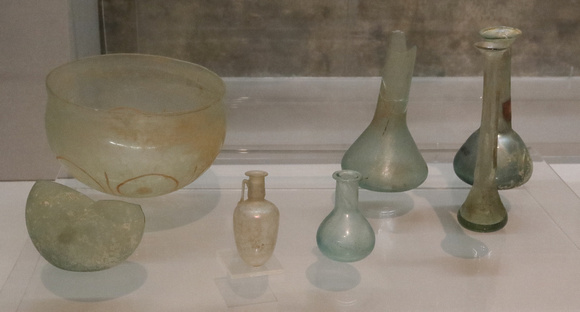 Ancient Glass in Evora, Portugal