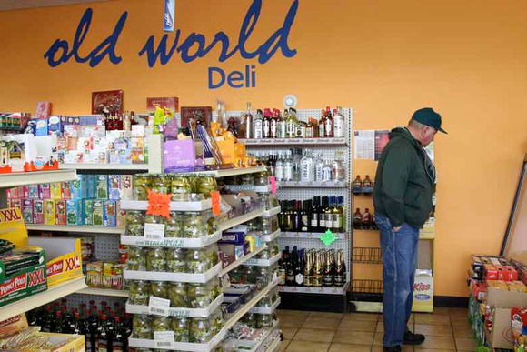 Dave shopping at one of his favorite food stores