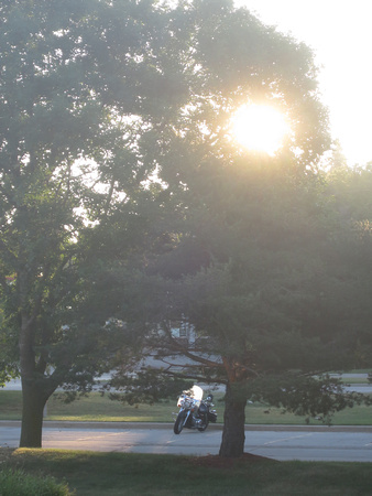 PAD August 1 Sunrise and the Motorcycle