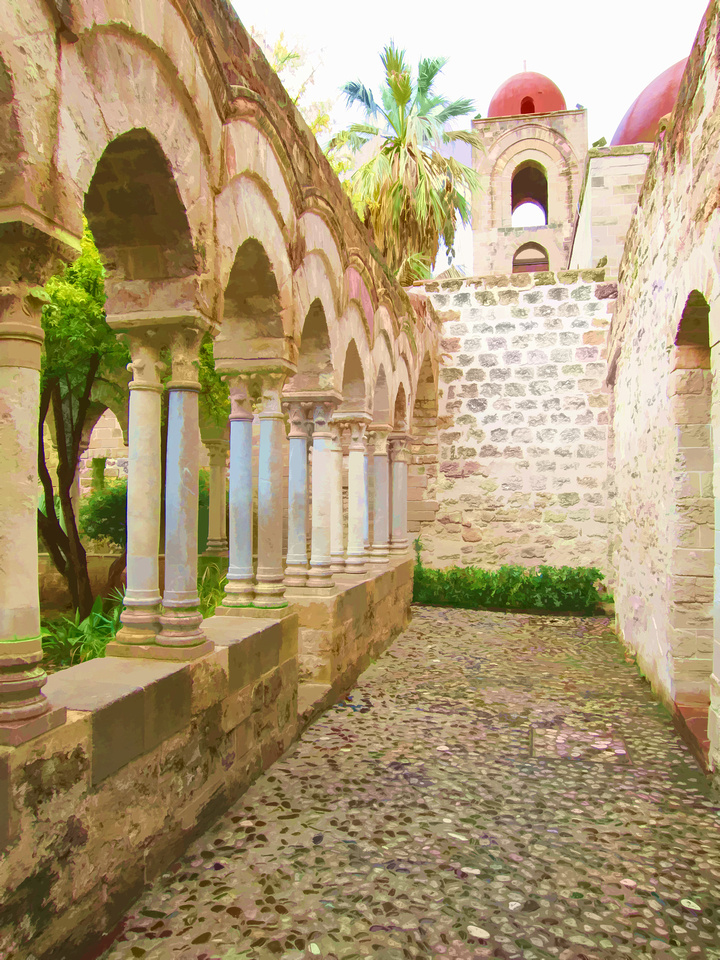 Palermo:  San Giovanni Degli Eremiti:  The Garden