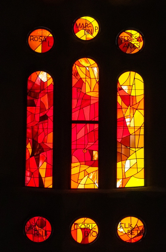 Stained Glass within Sagrada Familia