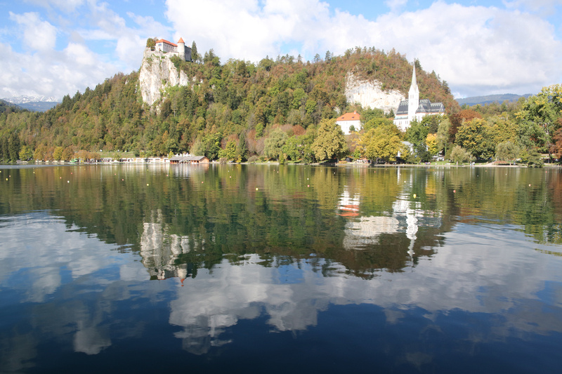 Castle at Lake Bled while Walking Around the Lake