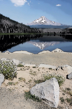 PAD Jan 19:  Trillium Lake in Oregon